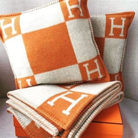 Hermes pillow and blanket